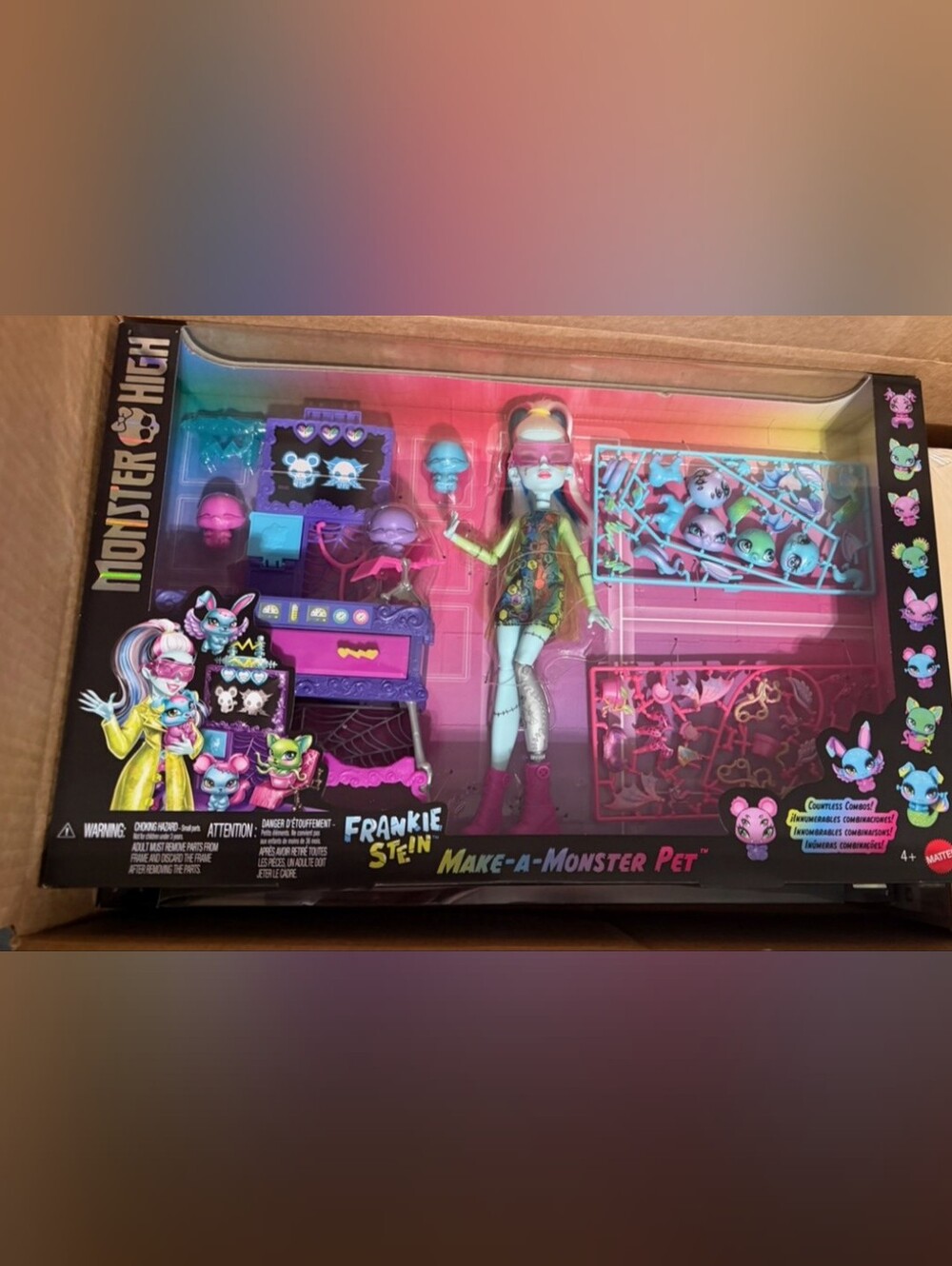 New Monster High Frankie Make A Monster Pet